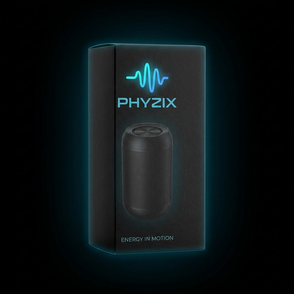 Phyzix Wave Portable Bluetooth Speaker packaging