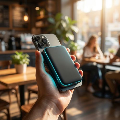 Phyzix Cell Magnetic Power Bank lifestyle