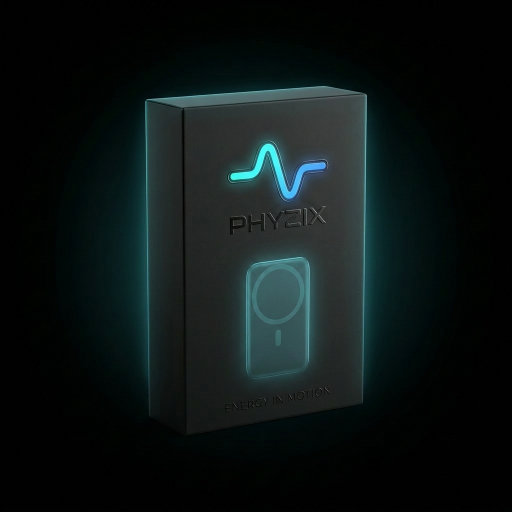 Phyzix Cell Magnetic Power Bank packaging