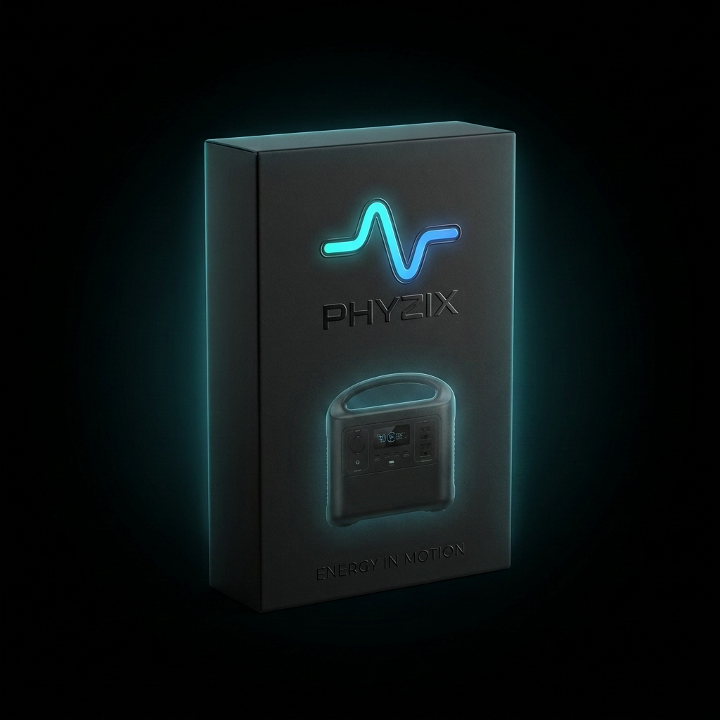 Phyzix Reserve Portable Power Station packaging
