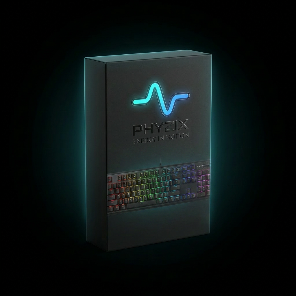 Phyzix Mech Mechanical RGB Keyboard packaging