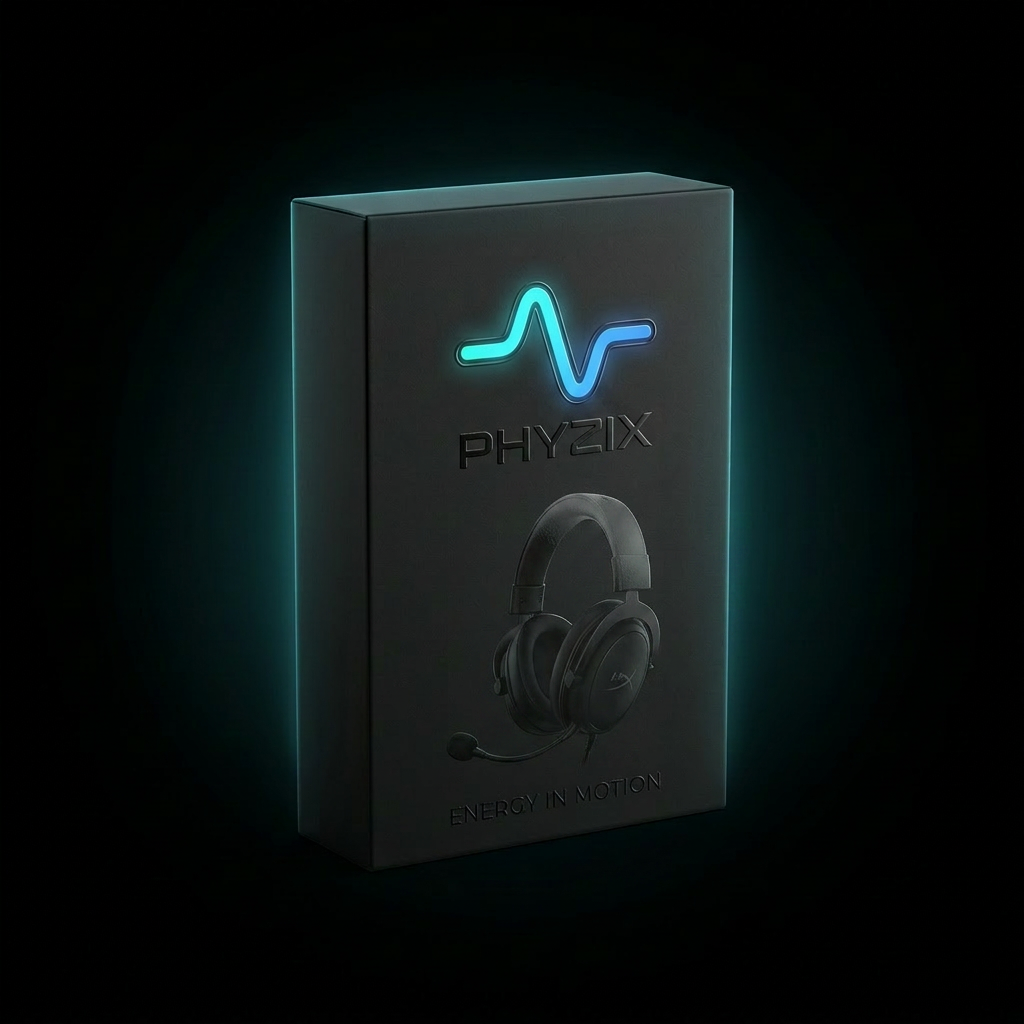 Phyzix Comms Gaming Headset packaging