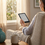 Phyzix Page E-Reader in use