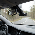 Phyzix Road Dash Cam mounted in a car