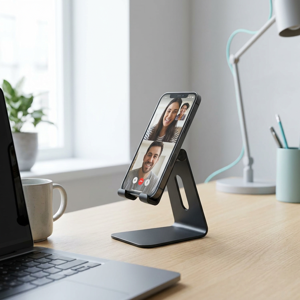 Phyzix Dock Phone Stand on a desk