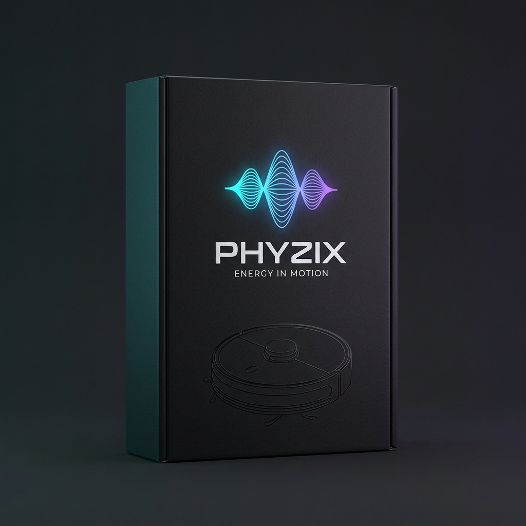 Phyzix Sweep Robot Vacuum packaging