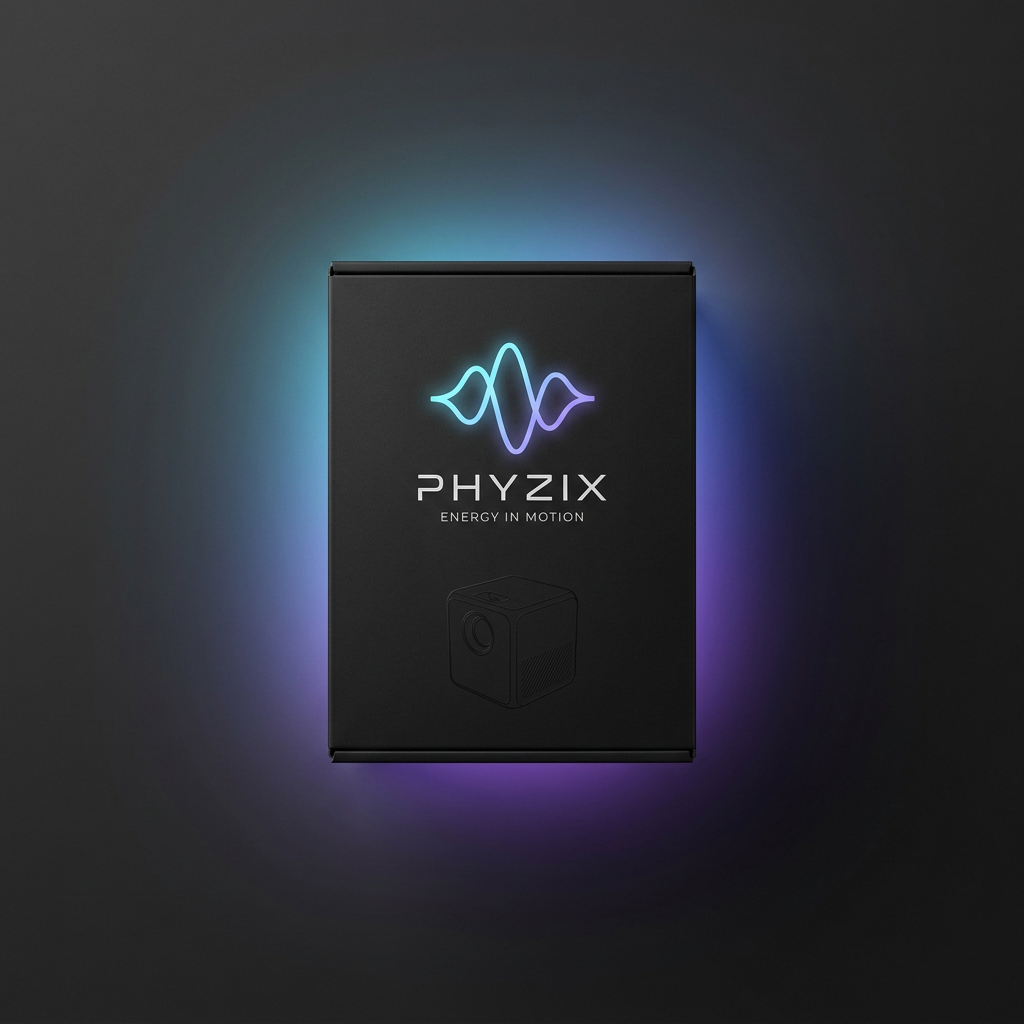 Phyzix Beam Mini Projector packaging