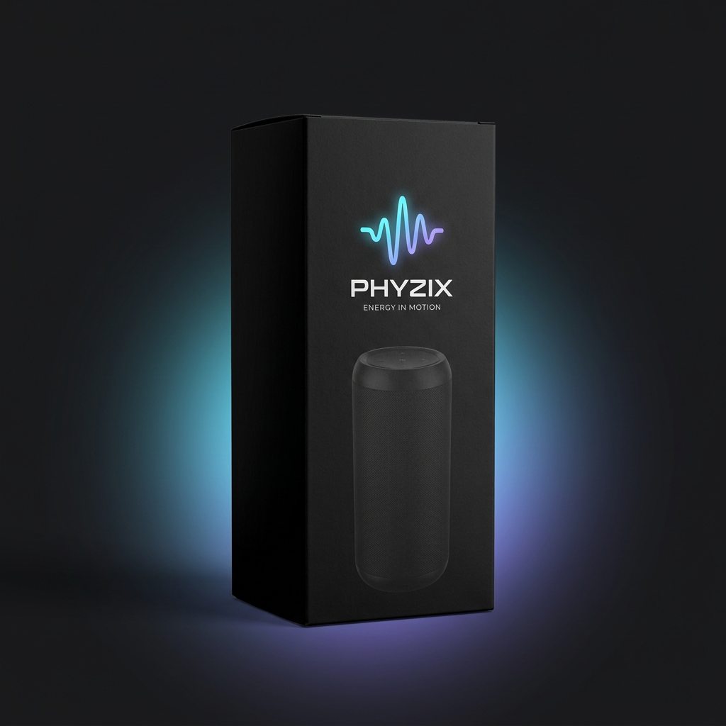 Phyzix Encore Party Speaker packaging