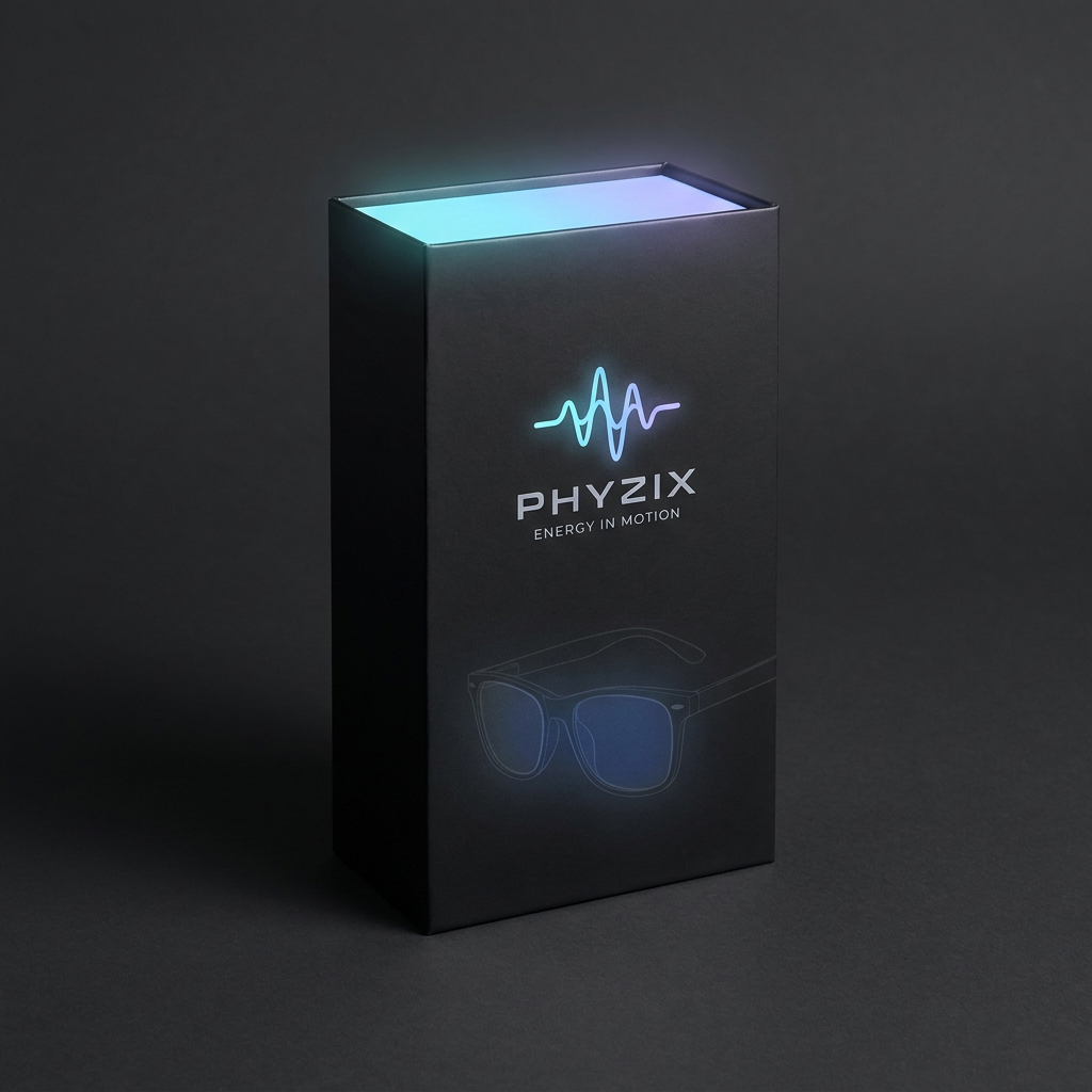 Phyzix Focus Glasses packaging